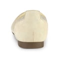 thumbnail image 2 of BLISSFUL STEP Chaussures Plates en Maille à Enfiler à Bout Pointu pour Femmes Beige 9,5, 2 of 8
