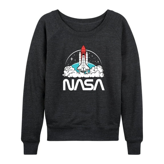 NASA - Space Shuttle Logo - Women's Lightweight French Terry Long Sleeve Shirt