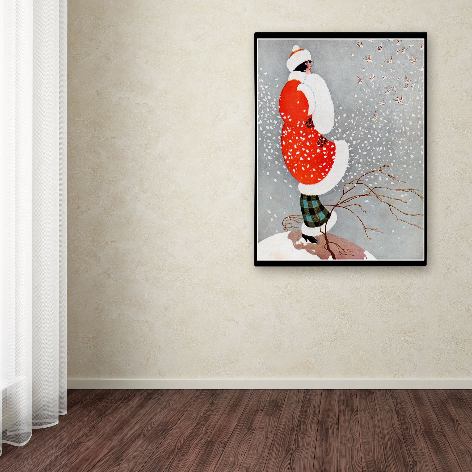 Trademark Fine Art 'Snow' Canvas Art by Vintage Lavoie