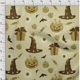 thumbnail image 4 of oneOone Cotton Flex Olive Green Fabric Halloween Quilting Supplies Print Sewing Fabric By The Yard 40 Inch Wide, 4 of 4