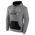 thumbnail image 2 of Men's Fanatics Heathered Gray Brooklyn Nets Off The Bench Color Block Pullover Hoodie, 2 of 3