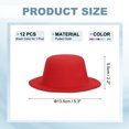 thumbnail image 2 of Uxcell 5.3 Inch Mini Formal Hats, 12 Pcs Miniature Doll Hats for Crafts, Mix-color, 2 of 5