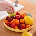 thumbnail image 5 of Fruit Dish,Household Snack Dish,Living Room Snacks Dry Fruit Plate Fruit Dot Heart Candied Fruit Plate Storage Disk With Toothpick Holder, 5 of 5