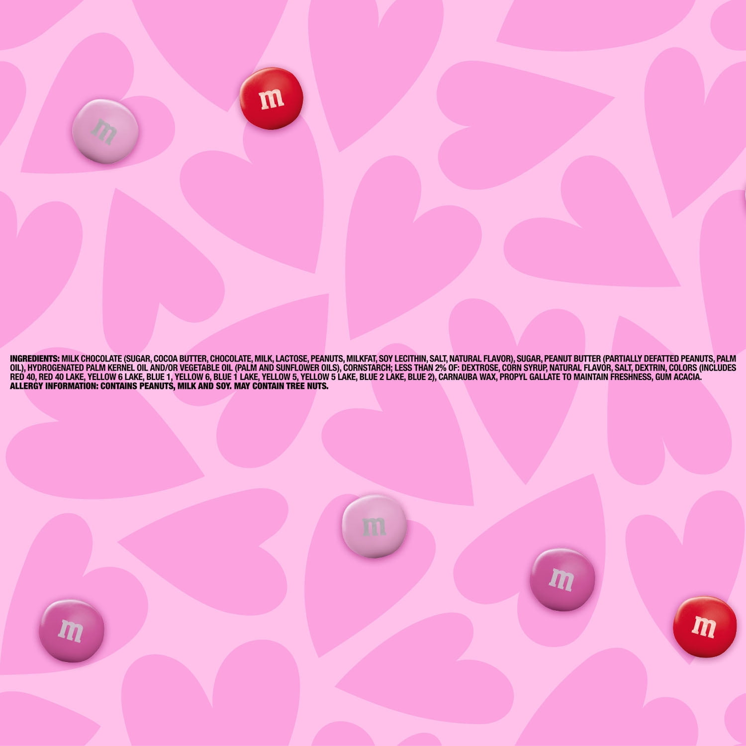 (2 pack) M&M'S Peanut Butter Milk Chocolate Cupid's Blend  Valentine's Day Candy - 9.48 oz Bag