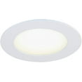 thumbnail image 2 of ADEN-Bazz SLDSKB4W 4-Inch Slim Disk Integrated LED Recessed Light, 11W, 750 Lumens, 3000K, Dimmable, CRI80+, Airtight & Wet Location Rated, Matte White, ETL & FCC Listed, 2 of 4