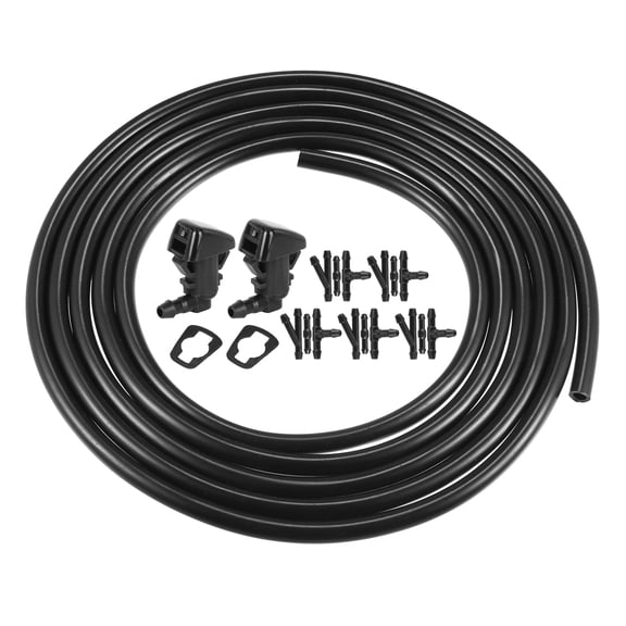 Unique Bargains Windshield Washer Nozzle Kit for Ford Edge 2011-2015 with Connectors