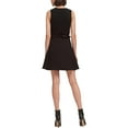 thumbnail image 2 of DKNY Womens Ribbon Tie A-line Skirt, Black, 10, 2 of 2