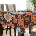 thumbnail image 5 of Yayeee Tablecloths 60" x 108" Rectangle Wrinkle Resistant Party Table Cover, Colorful Flowers, 5 of 8