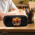 thumbnail image 6 of Kuiaobaty Strong Rhinoceros Print Backpack Set with Lunch Bag for Boys 17 Inch Backpack Lunch Box with Bottle Holder Large Capacity Bookbag with Pencil Case for School Travel Camping, 6 of 7