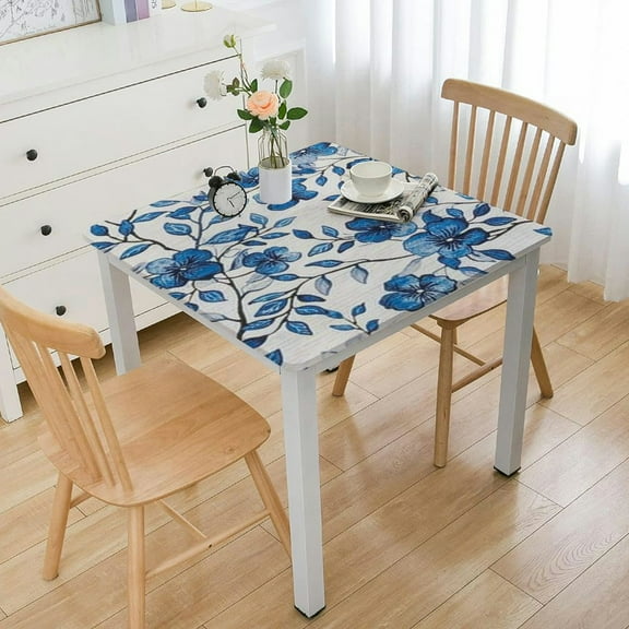 HAOXIT Floral Print Rectangle Tablecloth Rectangular Table Cloth Farmhouse Tablecloth for Kitchen Dining Tablecloth for Table 36*36