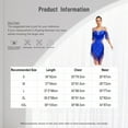 thumbnail image 5 of SiiRoh Women's Glittery Latin Dance Dress Asymmetrical Tassel Mini Dress Rumba Salsa Ballroom Dancewear Ivory XXL, 5 of 5