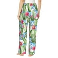 thumbnail image 3 of Daiia Flowers and Cactus Women's Sleep Pant with Pockets and Drawstring,Pajama Pants-Large, 3 of 9