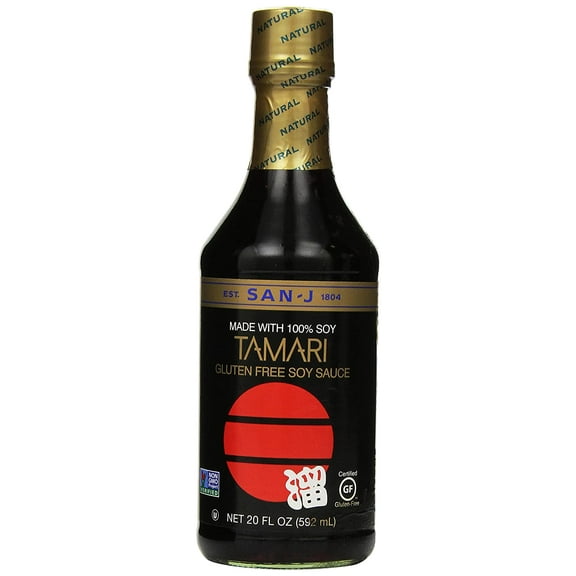San-J Tamari Gluten Free Soy Sauce -- 20 fl oz