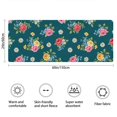 thumbnail image 3 of Pioneer Flower Floral Print Pattern Bathroom Rugs Mat, Non Slip Microfiber Bathroom Rug with Rubber Backing, Soft Mats for Bathroom Floor Tub Shower, 24"x60", 3 of 5