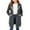 Dark Gray, variant on Zip Up Long 𝗛oodie for Girls Double Zipper Fleece Jacket Tuni𝗰 Sweatshirts Fall Winter Fashion Clothes with Pockets