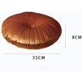 thumbnail image 3 of Coussin Rond Coussin de Sol Couleur Unie Coussin Décoratif Coussin de Lecture Coussin Décoratif Coussin de Voiture (35CM, Rose), 3 of 4