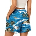 thumbnail image 4 of Cutuoiiu Womens Casual Shorts Elastic Waist Drawstring Shorts Pants with Pockets for Summer Beach Vacation, Daily Wear, 4 of 7