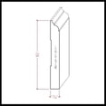thumbnail image 7 of EWBB23 Nose & Cove 5-1/4" Tall x 11/16" Baseboard Moulding Unfinished, 7 of 7