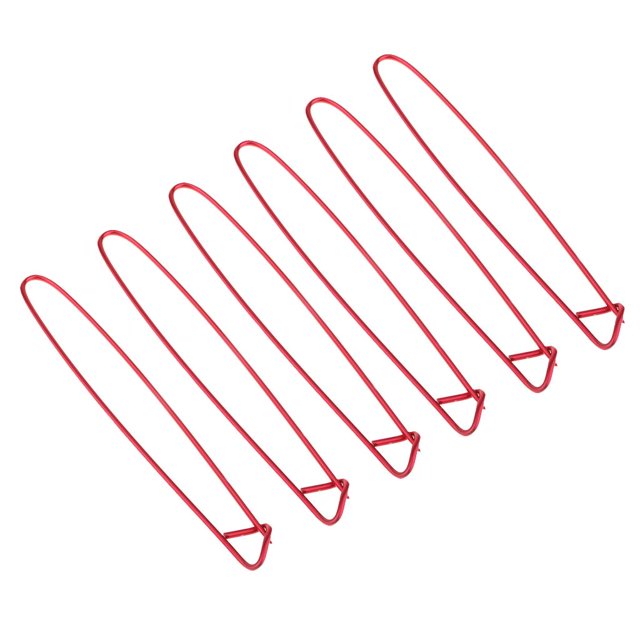 Abbracc 6Pcs Alloy Metal Knitting Crochet Sewing Needle stitch holders Red 20cm Extra Large