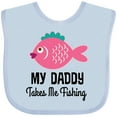 thumbnail image 3 of Inktastic Girls Fishing with Daddy Girls Baby Bib, 3 of 4