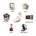 thumbnail image 4 of Cable Winder Cord Storage Wrap Kitchen Coffee Machine Air Fryer Toaster Pressure Pot Wire Holder Wrapper 1Pc Black 2Pcs White, 4 of 6