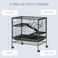 thumbnail image 4 of PawHut 3-Tier Small Animal Cage, Ferret Cage Large Chinchilla Cage, 4 of 8