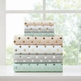 thumbnail image 6 of Comfort Classics Metallic Dot Printed Sheet Set, Twin, Aqua/Silver, 6 of 7