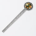 thumbnail image 2 of Oranges Vintage Silver Lace-Edged Bookmark: a Gift for Readers and Book Lovers, 2 of 5