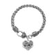 thumbnail image 1 of Corazón Bangle Charm Pulsera Rhinestone Maestro Mamá Ceystal Regalo Familia Cumpleaños Abuela Cadena Hija Pulseras, 1 of 5