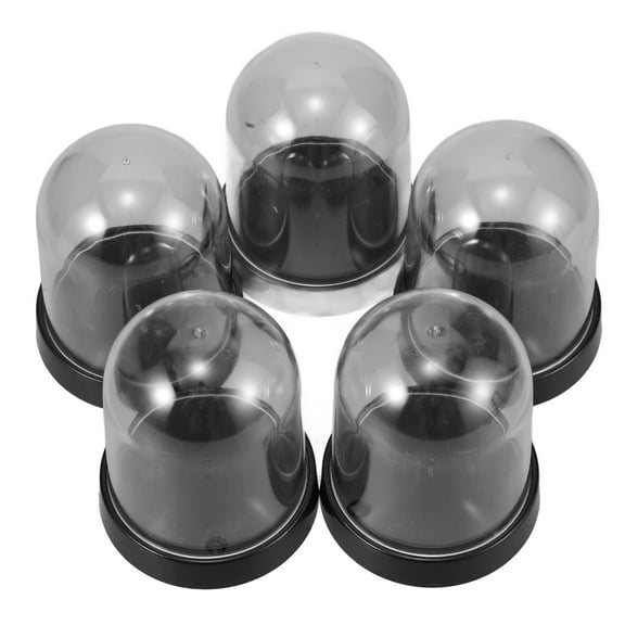5 Sets Decorative Dome Display Case Dome Transparent Display Cloche Glass Vase Cover 7.10X5.40X5.40CM
