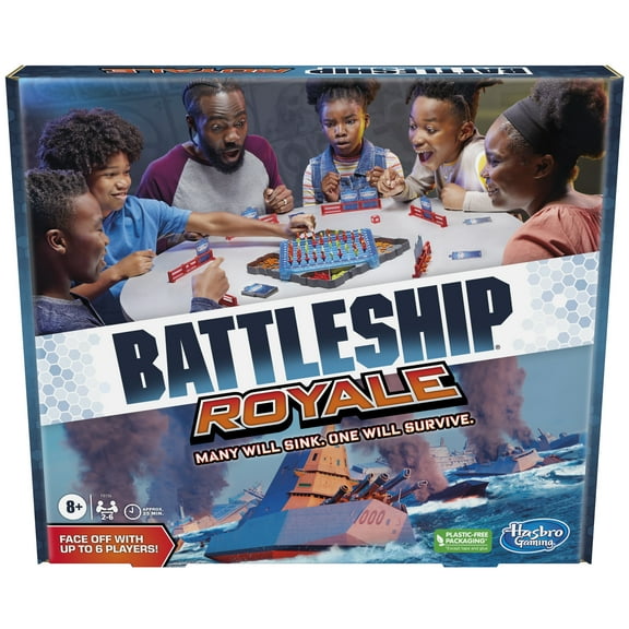 Battleship Royale Party Game for 2-6 Players, Board Game for Groups, Family Games, Ages 8