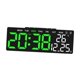 thumbnail image 2 of Reloj despertador digital Reloj digital LED Reloj de escritorio eléctrico doméstico Versátil para sala de estar Estante de escritorio Interior Al lado Concha negra, 2 of 9