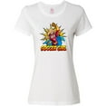 thumbnail image 3 of Inktastic Soccer Girl Superhero Women's T-Shirt, 3 of 5