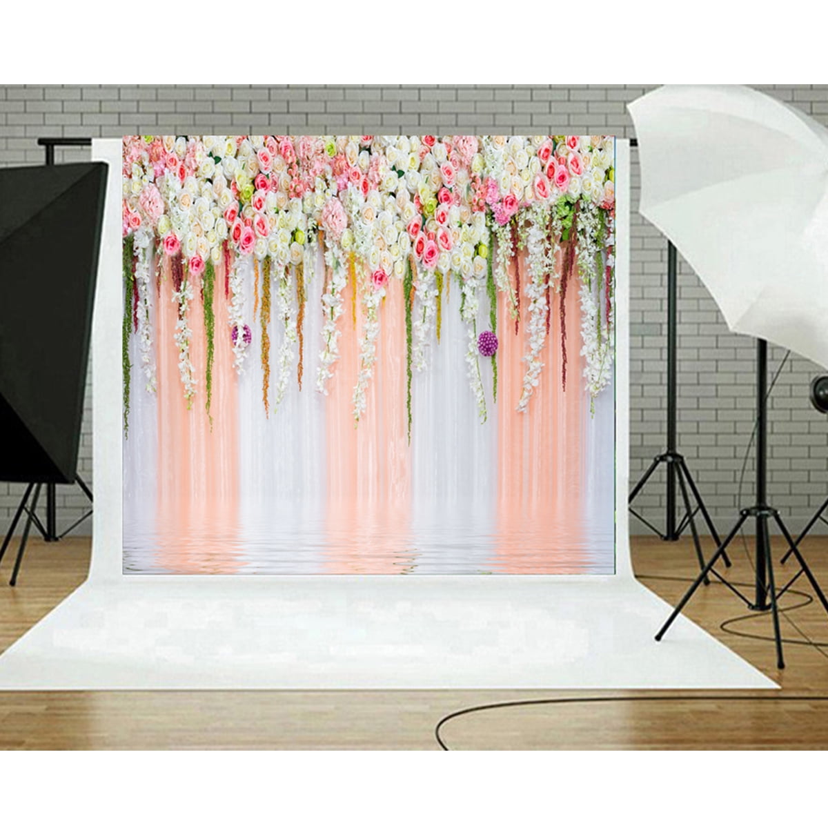 Photography Backdrop Seamless Fabric Rock Stage Green Tones 10x10 Ft Photography Backdrop Seamless Fabric Rock Stage Green Tones 10x10 Ft