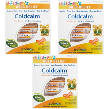 3 Pack Boiron Children's Coldcalm Pellets - 6 dose