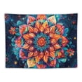 thumbnail image 5 of JRXY Mandala Tapestry Bohemian Hippie Mandala Tapestry Psychedelic Aesthetic Flower Wall Tapestry Galaxy Space Tapestry Wall Hanging for Home Decor Painting, 5 of 6