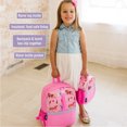 thumbnail image 3 of Wildkin Kids Insulated Clip-in Lunch Box for Boys & Girls, BPA-Free, Clips in to Pack-it-all Backpack (Horses Pink), 3 of 10