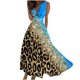 thumbnail image 1 of Vestido Corto de Verano de Moda sin Mangas con Cuello en V Impreso Vestido Casual Grande Del Doblado para Diario, 1 of 5