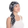 thumbnail image 3 of Kiplyki Women India Beading Muslim Stretch Turban Hat Hair Tail Head Scarf Wrap, 3 of 4