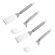 thumbnail image 1 of 4 unids de acero inoxidable pizza palas de cocina casera de bistec espátulas (plata), 1 of 5