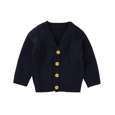 

Promotion!Toddler Kid Baby Winter Clothes Girl Boy Long Sleeve button Girls Children s Clothes Solid Coat Warm Clothing Outwear