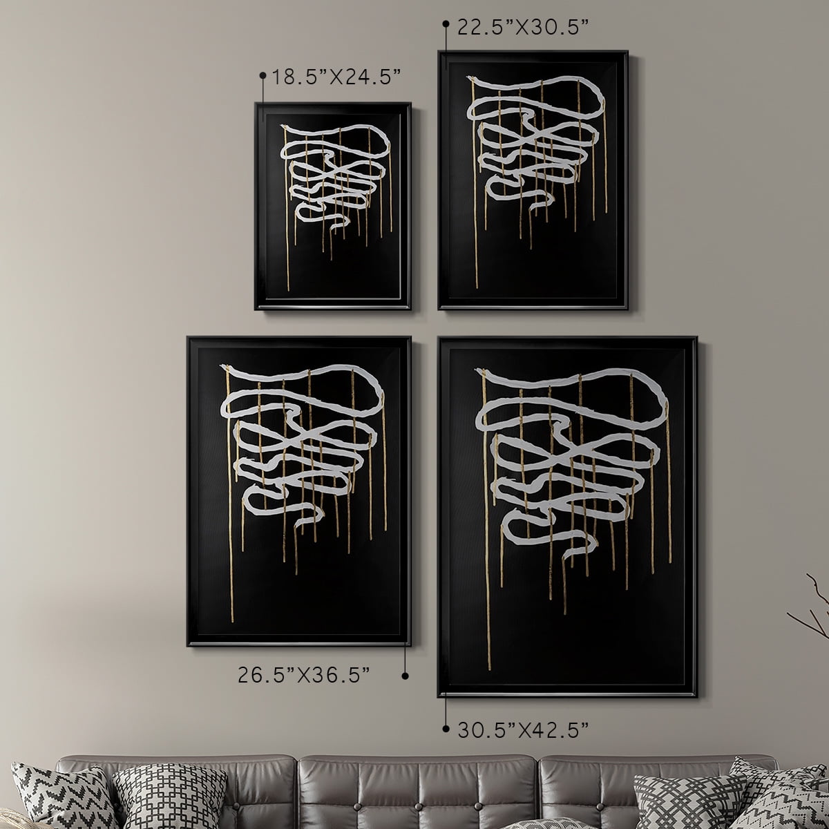 Weeping Ribbon II Premium Framed Print, in Gold, Black, or Silver - Ready to Hang