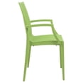 thumbnail image 3 of Afuera Living Modern Weave Indoor Outdoor Dining Armchair in Green Set of 2, 3 of 9