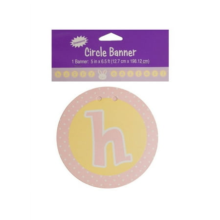 Happy Easter Circle Banner, 18 Count