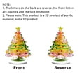thumbnail image 6 of Taicans Tabletop Xmas Tree - 2D Flat Acrylic Christmas Tree Decoration,Mini Artificial Pine Tree Ornament,Holiday Party Centerpiece,Artificial Pine Tree for Home & office Decor,8.3 x 8.3in, 6 of 8