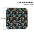 thumbnail image 3 of Disketp Colorful Turtles Funny Coasters,4 Pcs Leather Coasters With Holder, Perfect Housewarming Hostess Gifts,Protect Furniture From Water Marks Scratch And Damage, 3 of 9