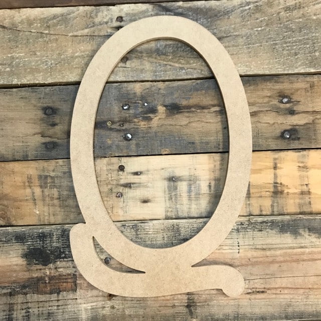 6'' Blank Wood Letter Q, Fall is Coming Font, DIY Craft - Walmart.com