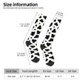 thumbnail image 3 of Cow Spots Print Knee High Socks for Women Long Leg Warmers Socks, 3 of 7