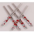 thumbnail image 4 of Stainless Steel Chopsticks | 5 Pairs | 8.85 Inch Metal Chopsticks with Anti-Skid Tips | Dishwasher Safe & Reusable | 304 Food Grade for Sushi Noodles & Asian Meals, 4 of 6