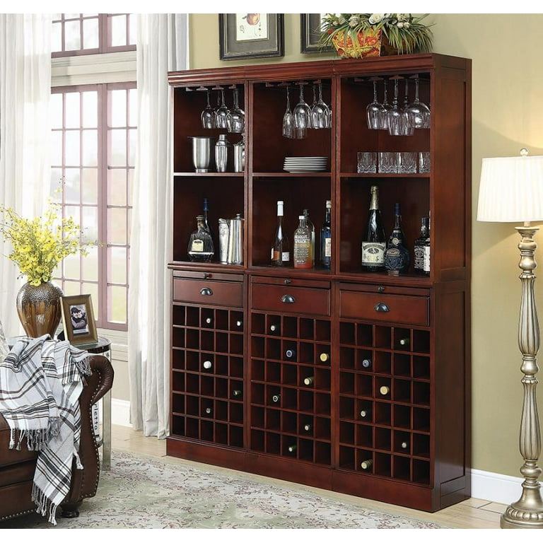 Classic Cherry Wall Bar Unit